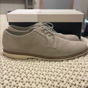 Men's Suede Lace-Up Shoes - Gray